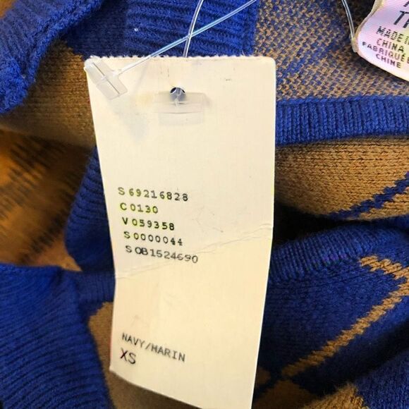 NWT Urban Outfitters Charlie Blue and Gold Argyle Racerback Mini Dress - Picture 8 of 14